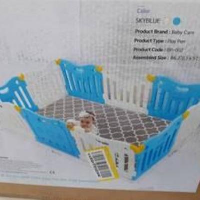 Baby Care Baby Play Pen Sky Blue