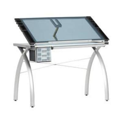 Craft Desk Futura Craft Station - SilverBlue Glass