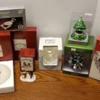 Collection of Christmas Decorations (2 SnoCountry Santa Plates) ~ NIB