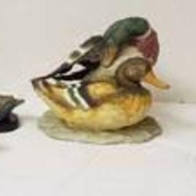 ROYAL CROWN MALLARD DUCKS STATUE FIGURINE #2954 BY T. JONES and Other Ducks & Goose