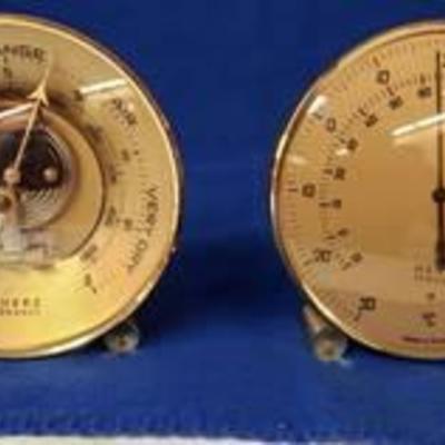 Pair of French Weather Gauges by Herz ~ Each 5 14 in.