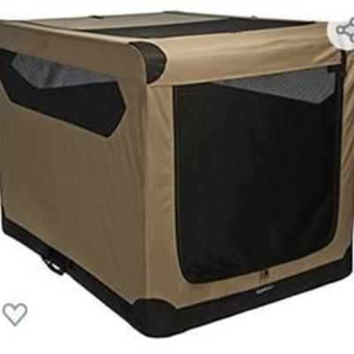 42in Amazon Basics Folding Soft Dog Crate