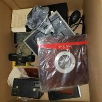 Lot of Vintage Camera Accessories and Parts
