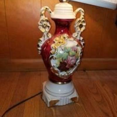 George and Martha Washington Lamp - Floral Pattern Originally Purchased in 1942