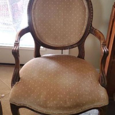 *PRESALE #30 - Antique Accent / Captain Chairs, need to be reupholstered ($35 ea./$60 pair)
