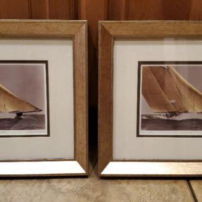 *PRESALE #83 - 2 Boat Themed Wall Pictures ($30/pair)