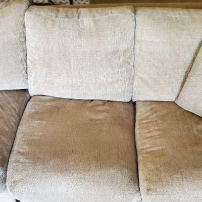 *PRESALE* #13 - Tweed Like 3 Piece Sectional Couch, High Quality, 14'8 Diagonally (Back Corner to Back Corner), Great Condition, Some...