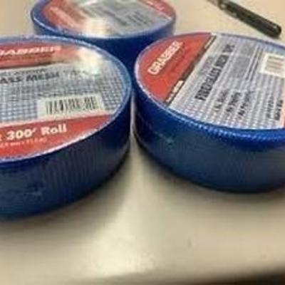 3 Rolls Grabber Seal Adhesive Fiberglass Mesh Tape 2â X 300â Gmt200b Sealed
