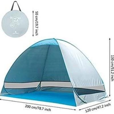 e-joy Kingmys Portable and Foldable Pop-up Anti UV Nylon Beach Tent, XX- Large