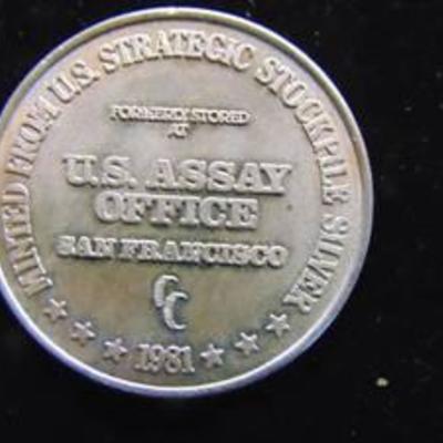 US ASSAY Office 1 oz. Silver round - .999 Fine Silver