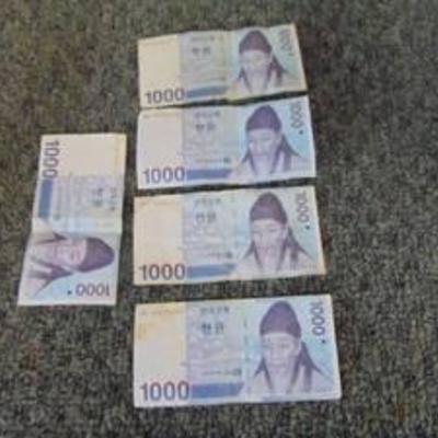5000 Won - Korean Currency
