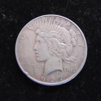 1927 Peace Dollar - Silver - Circulated - ungraded