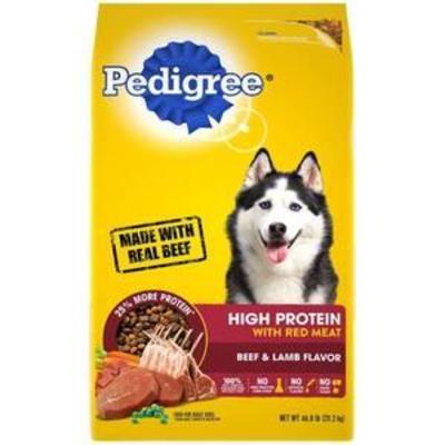 PEDIGREE High Protein ÃƒÂ¢ Beef and Lamb Flavor Adult Dry Dog Food, 50 Pound Bonus Bag
