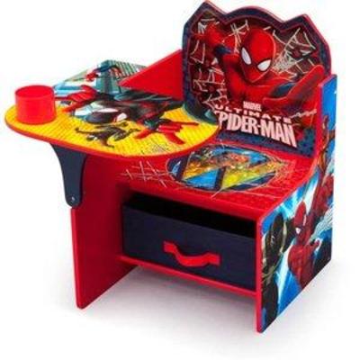 Delta Children Marvel Spider-Man Chair Desk with Storage Bin