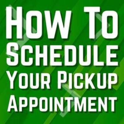 How to schedule your pick up time