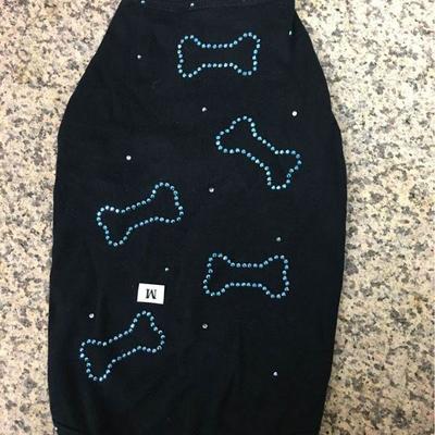 https://www.ebay.com/itm/124139999328 KB0061S: Bedazzled Dog Clothing Blue Bones Small (5)