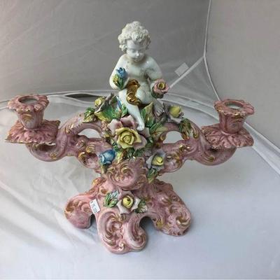 https://www.ebay.com/itm/114159961873 LAN9988: Capodimonte Porcelain Candelabra Local PIckup - Arm issues $20