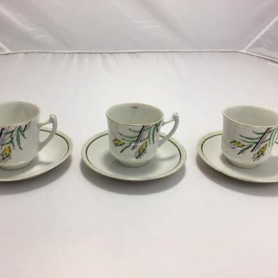 https://www.ebay.com/itm/114154184715 KB0019: Glass Teacup and Saucer set, 3 sets, $10 each set