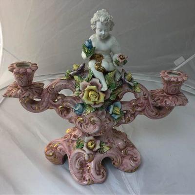 https://www.ebay.com/itm/114159962689 LAN9989: Capodimonte Porcelain Candelabra Local PIckup $75