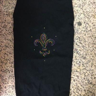 https://www.ebay.com/itm/124141934149 KB0066: Bedazzled Dog Clothing Mardis Gras Fleur De Lis Large (1)