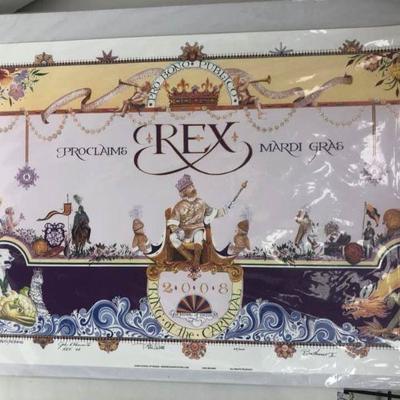 https://www.ebay.com/itm/114174502614 Cma2028: Rex Proclamations Mardi Gras Poster 2008 Signed #/200 $120