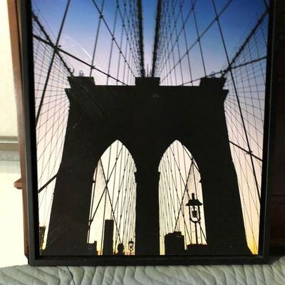 https://www.ebay.com/itm/114154236009 LAN776: Brooklyn Bridge Giclee Print On Board Local Pickup $20