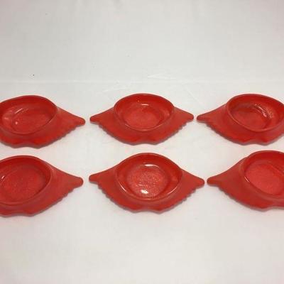 https://www.ebay.com/itm/124123570566 KB0024: Vintage Glasbake Red Crab Baking Shells, 6 Pieces