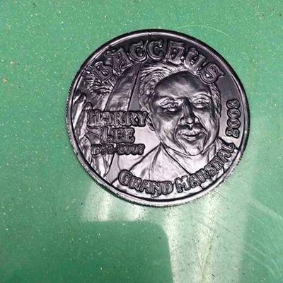 NND0003 Lot - $5 Pay online by Vemno, Paypal, or Square Call for info 504-430-0909 HARRY LEE   1932-2007 2008 GRAND MARSHAL BACCHUS MARDI...