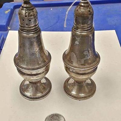 https://www.ebay.com/itm/124135605271 RSB0006 PAIR OF STERLING SILVER SALT & PEPPER SHAKERS  #1 $200.00 TOTAL WEIGHT 286 GRAMS