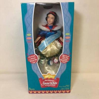 https://www.ebay.com/itm/124143298891 Cma2036: TELCO Animated Musical Walt Disneyâ€™s Snow White Wind Up Christmas Figure in Box $25