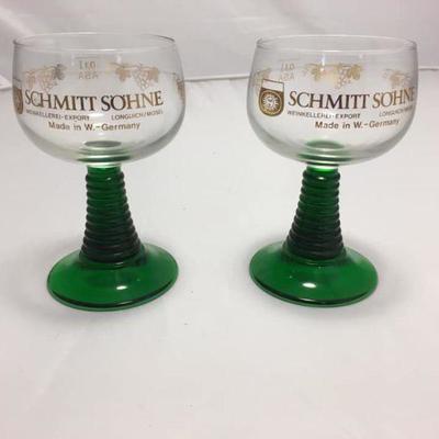 https://www.ebay.com/itm/114154185999 KB0021: Vintage Schmitt SÃ¶hne Wine Glass set of 2