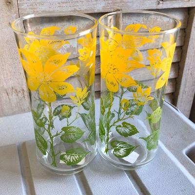 https://www.ebay.com/itm/114158248749 LAN0814 (2) 1980 Floral Pattern Water Glasses Local Pickup $10