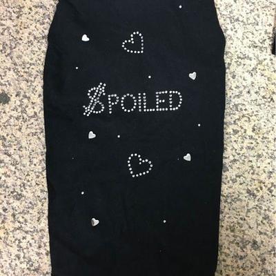 https://www.ebay.com/itm/114171739320 KB0065: Bedazzled Dog Clothing "SPOILED" Large (1)