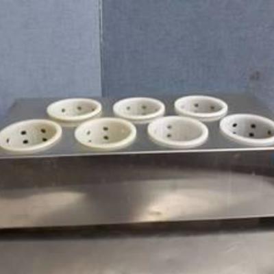 22 inch stainless utensil holder