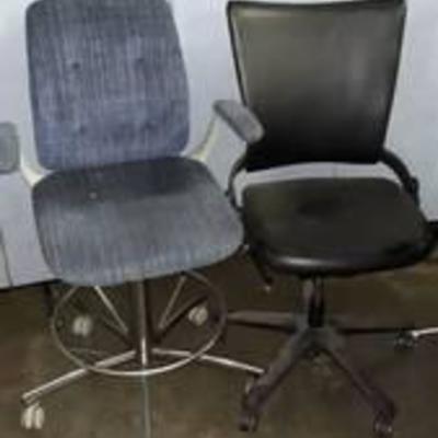 2 tall office chairs