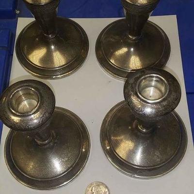 https://www.ebay.com/itm/114163321447	RSB0002 STERLING SILVER CANDLE HOLDER TOTAL WEIGHT 207 GRAMS THIS ITEM IS WEIGHTED $50 EACH
