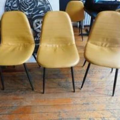 Lot of 3 Dining Height Padded Chairs
