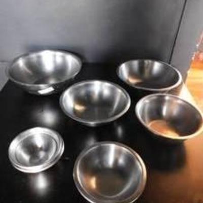 Large Lot Of Assorted Small Mixing Bowls