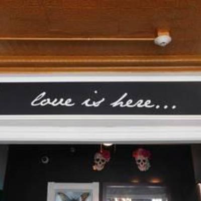 Decorative Wood Love Is Here Sign