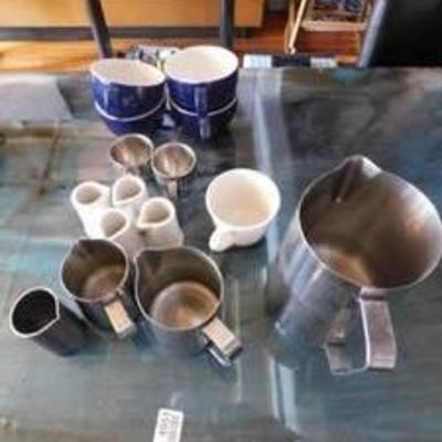 Lot Of Assorted Cups & Pourers