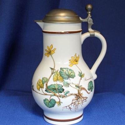 Lot 21: Villeroy and Boch Lidded Pitched/ Stein   $60