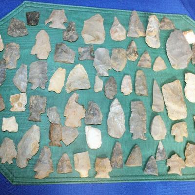 Lot 45: Native American Arrowheads and Stone Tools from South Carolina, and Georgia  $30
