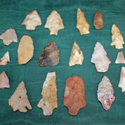 Lot 41: Native American Arrowheads and Stone Tools from South Carolina, and Georgia  $50