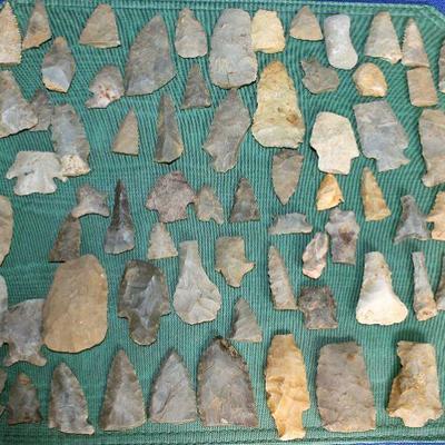 Lot 46: Native American Spearheads, Scrapes, Drills and Knives from Kentucky and Tennessee  $30