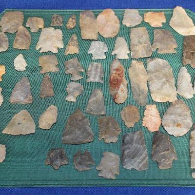 Lot 44: Native American Arrowheads and Stone Tools from South Carolina, and Georgia  $30