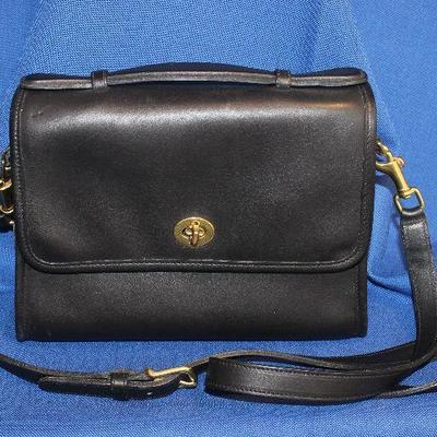Lot 59: Black Coach Bag $30