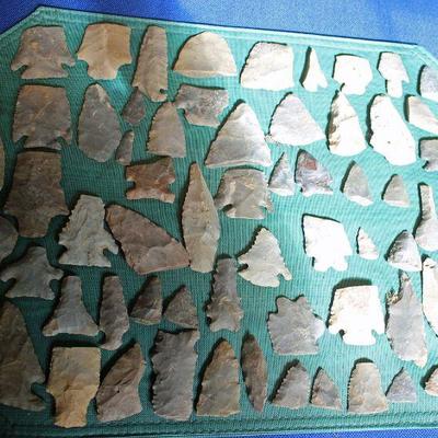 Lot 48: Native American Spearheads, Scrapes, Drills and Knives from South Carolina and Georgia  $30