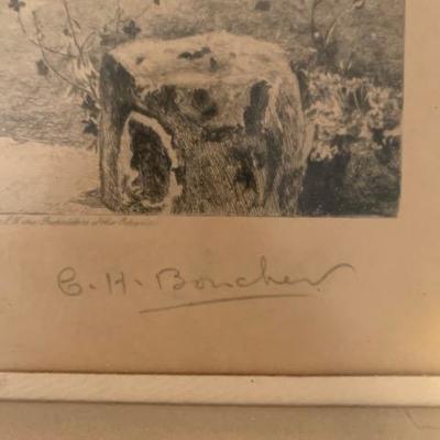 W.H. Boucher Lithographer Signature