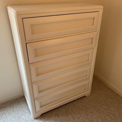 White Chest of Drawers $120
