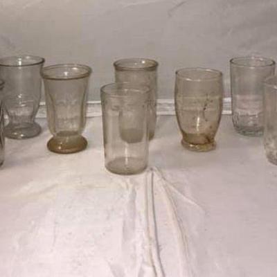 https://www.ebay.com/itm/124158720676	Br9005: Vintage Jam Jar Juice Glass Assortment $30
